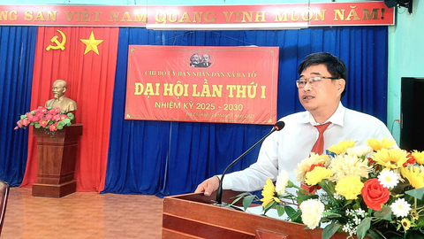 CHI BỘ ỦY BAN NHÂN DÂN XÃ BA TÔ TỔ CHỨC THÀNH CÔNG  ĐẠI HỘI LẦN THỨ I  NHIỆM KỲ 2025-2030