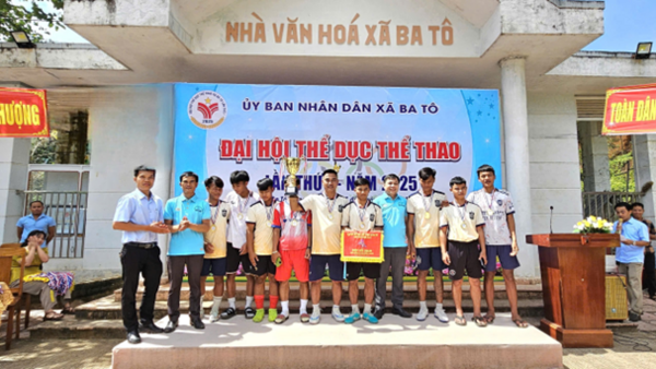 XÃ BA TÔ TỔ CHỨC THÀNH CÔNG ĐẠI HỘI THỂ DỤC THỂ THAO XÃ LẦN THỨ I NĂM 2025