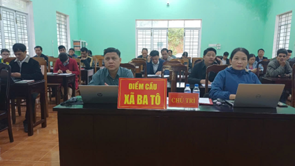 ĐẢNG ỦY XÃ BA TÔ THAM DỰ HỘI NGHỊ TRỰC TUYẾN  TỔNG KẾT CÔNG TÁC XÂY DỰNG ĐẢNG NĂM 2025